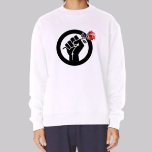 Communism Fist Red Rose Sweatshirt 4