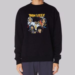 Concert Tour Vintage Thin Lizzy Sweatshirt 4