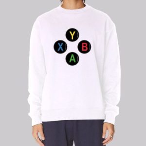 Controller Buttons Video Game Xbox Sweatshirt 4