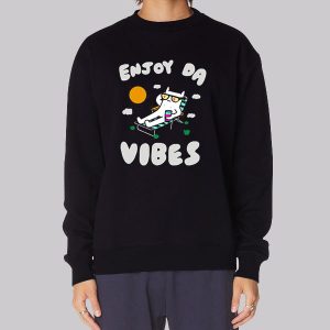 Coolman Coffeedan Merch Enjoy Da Vibes Sweatshirt Coolman Coffeedan Merch Enjoy Da Vibes Sweatshirt