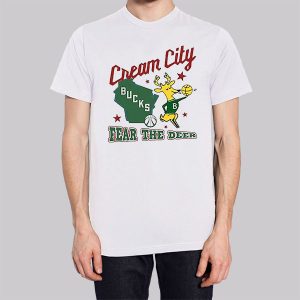 Cream City Milwaukee Bucks Fear the Deer Sweatshirt 2 Cream City Milwaukee Bucks Fear the Deer Sweatshirt 3