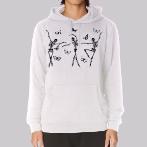 Cute Dancing Skeleton Butterfly Sweatshirt