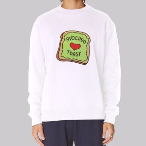 Cute Graphic Toast Avocado Sweatshirt