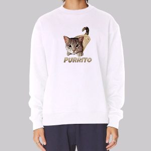 Cute Kitten Burrito Food Purrito Sweatshirt