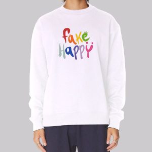 Cute Letter Fake Happy Sweatshirt