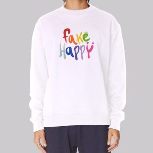 Cute Letter Fake Happy Sweatshirt 3 Cute Letter Fake Happy Sweatshirt 4