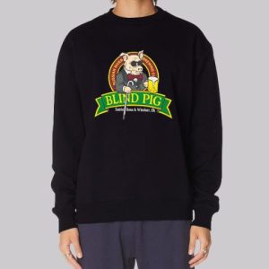 Cute Logo Blind Pig Sweatshirt 3 Cute Logo Blind Pig Sweatshirt 4