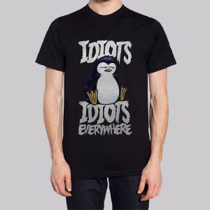 Cute Penguin Idiots Everywhere Sweatshirt 2 Cute Penguin Idiots Everywhere Sweatshirt 3