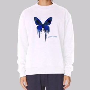 Cute Staycation Butterfly Sweatshirt 4