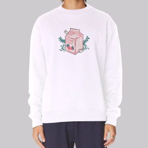 Cute Strawberry Milk Carton Sweatshirt Cute Strawberry Milk Carton Sweatshirt