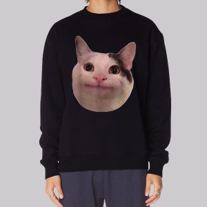 Cute Sweety Cat Beluga Face Sweatshirt