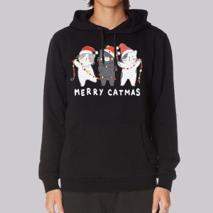 Cute Three Moewy Merry Catmas Sweatshirt
