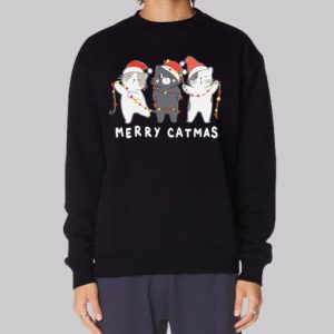 Cute Three Moewy Merry Catmas Sweatshirt 4