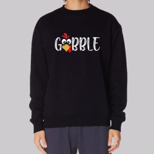 Cute Turkey Face Graphic Gobble Sweatshirt 3 Cute Turkey Face Graphic Gobble Sweatshirt 4