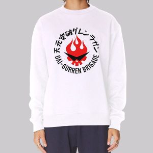 Dai Gurren Brigade Gurren Lagann Sweatshirt Dai Gurren Brigade Gurren Lagann Sweatshirt