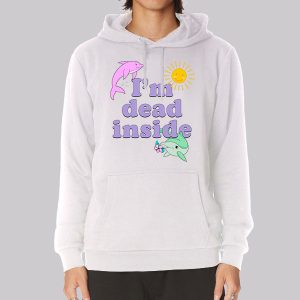 Dead Inside Meme Dolphin Sweatshirt