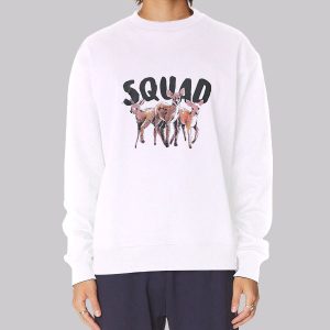 Deer Squad Merchandise Cartoon Sweatshirt Deer Squad Merchandise Cartoon Sweatshirt