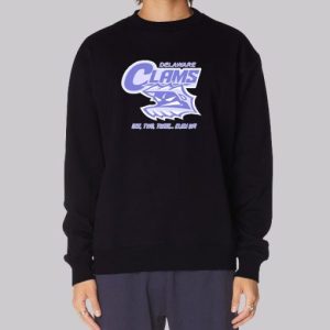 Delaware Clams Clam up Logo Sweatshirt 3 Delaware Clams Clam up Logo Sweatshirt 4