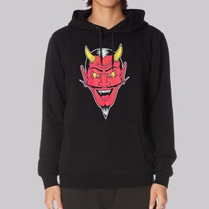 Devil Head Laugh Graphic Sweatshirt