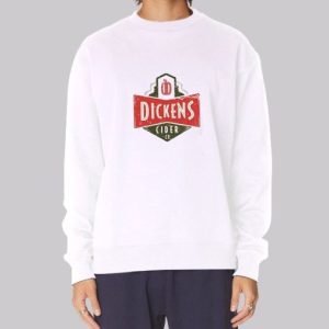Distressed Look Dickens Cider Sweatshirt 3 Distressed Look Dickens Cider Sweatshirt 4