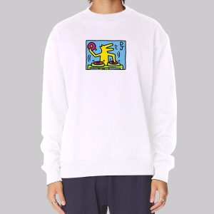 Dj Dog New Keith Haring Talking Heads Pop Art Sweatshirt Dj Dog New Keith Haring Talking Heads Pop Art Sweatshirt