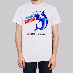 Donate Blood Red Cross Shark Week Sweatshirt 2 Donate Blood Red Cross Shark Week Sweatshirt 3