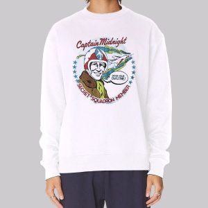 Drink Your Ovaltine Inspired Captain Sweatshirt Drink Your Ovaltine Inspired Captain Sweatshirt