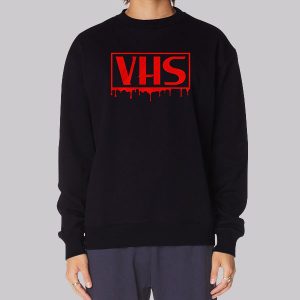 Drip Blood Horror Vhs Sweatshirt Drip Blood Horror Vhs Sweatshirt