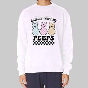 Easter Bunny Chillin With My Peeps Sweatshirt Easter Bunny Chillin With My Peeps Sweatshirt