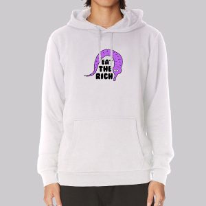Eat the Rich Worm on a String Meme Sweatshirt