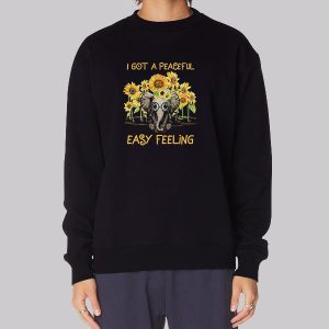 Elephant With Sunflower I Got a Peaceful Sweatshirt