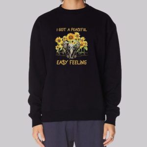 Elephant With Sunflower I Got a Peaceful Sweatshirt 3 Elephant With Sunflower I Got a Peaceful Sweatshirt 4