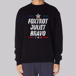 Flag USA Foxtrot Juliet Bravo Sweatshirt 4