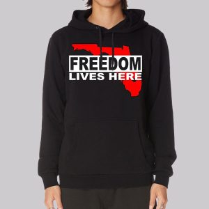 Freedom Lives Here Florida Map Sweatshirt