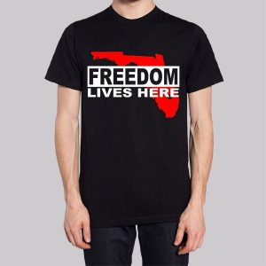 Freedom Lives Here Florida Map Sweatshirt 3