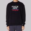 Fuck off Tucker Carlson Baffled Sweatshirt