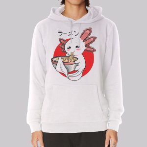 Funny Axolotl Anime Ramen Noodle Sweatshirt