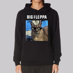 Funny Big Floppa Cat Meme Sweatshirt
