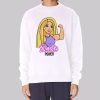 Funny Bodybuilding Barbie Power Sweatshirt