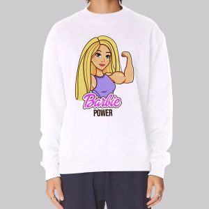 Funny Bodybuilding Barbie Power Sweatshirt Funny Bodybuilding Barbie Power Sweatshirt