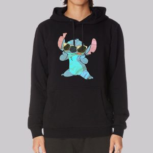 Funny Cartoon Stitch Glasses Sweatshirt