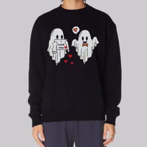 Funny Couple Ghost Valentines Day Sweatshirt 3 Funny Couple Ghost Valentines Day Sweatshirt 4