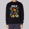 Funny DILF Cottagecore Damn I Love Frogs Sweatshirt