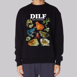 Funny DILF Cottagecore Damn I Love Frogs Sweatshirt