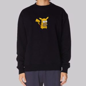 Funny Face Homer Simpson Pikachu Sweatshirt 4