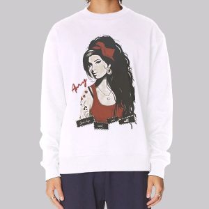 Funny Fan Art Amy Winehouse Sweatshirt Funny Fan Art Amy Winehouse Sweatshirt