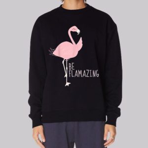 Funny Flamingo Be Flamazing Sweatshirt 4