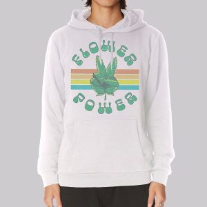 Funny Flower Power Weed Leaf Sweatshirt