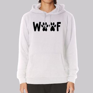Funny Footprints Dog Woof Sweatshirt