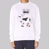 Funny Ghost Moo I Mean Boo Sweatshirt